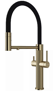 Смеситель Paulmark NEXUS DIAMOND Nd613999-LG светлое золото