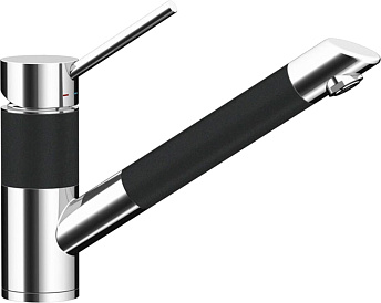 Смеситель Schock SC-200-D , Cristadur , выдвижной излив хром/магма