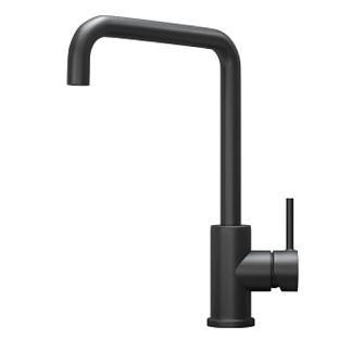 Смеситель GRANULA Kitchen Space 7110, ЧЕРНЫЙ МАТОВЫЙ