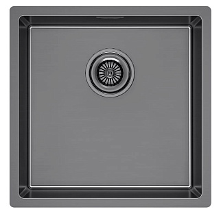 Мойка Paulmark LASSAN 44 UNI LA44-GM вороненая нерж.сталь