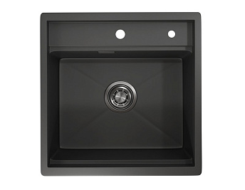 Мойка GRANULA Kitchen Space 5051, ЧЕРНЫЙ МАТОВЫЙ
