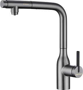 Смеситель Paulmark VIPER Vi213105-GM вороненая сталь