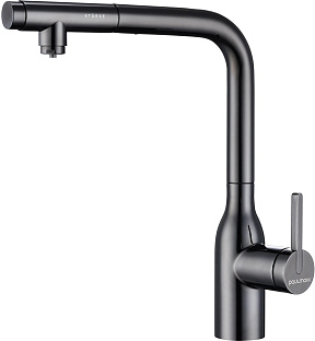 Смеситель Paulmark VIPER Vi213105-GB глянцевый черный