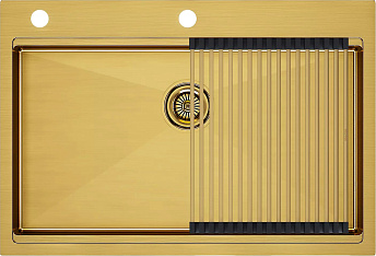 Мойка Paulmark KRONER-PRO 75 PM707551-BG брашированное золото