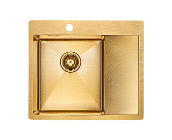 Мойка Paulmark KRONER 59F PM225951-BGL брашированное золото