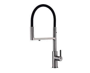 Смеситель Paulmark TORNADO To213402-GM вороненая сталь