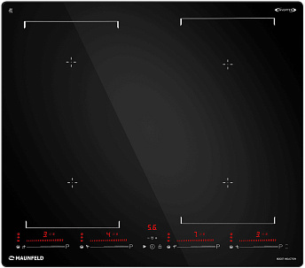 Индукционная стеклокерамич. панель MAUNFELD CVI604SBEXBK Inverter