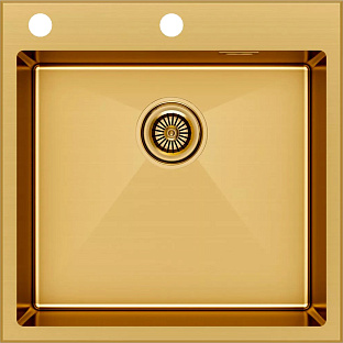 Мойка Paulmark KRONER-EDGE 51 PM775151-BG брашированное золото