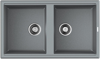 Мойка Omoikiri Tedori 86-2-GR Tetogranit/Leningrad grey