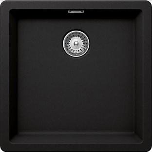 Мойка SCHOCK Brooklyn 50  Cristalite неро (подстольный монтаж)