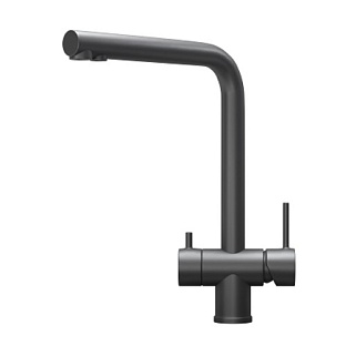 Смеситель GRANULA Kitchen Space 7011, ГРАФИТ МАТОВЫЙ