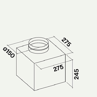 Внешний мотор Falmec KACL.798#41F (950м3/ч, для установки внутри помещения) Внешний мотор Falmec KACL.798#41F (950м3/ч, для установки внутри помещения)