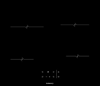 Стеклокерамическая панель De Dietrich DPV4601B Стеклокерамическая панель De Dietrich DPV4601B