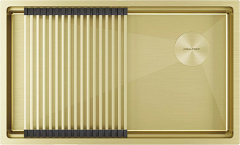 Мойка Paulmark NEXT-PRO 74 UNI PM707445-LG светлое золото