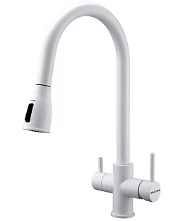 Смеситель Paulmark LANGE La214212-WH белый матовый