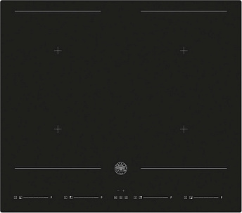 Индукционная стеклокерамич. панель  Bertazzoni P604I2M28NV Чёрное стекло