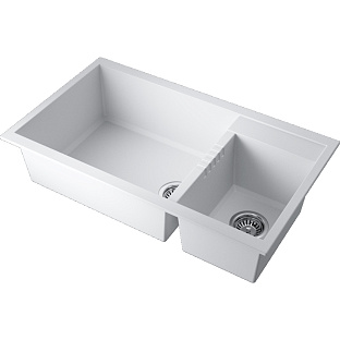 Кухонная мойка OMOIKIRI TEDORI 86-2-LB-WH (арт. 4993935)