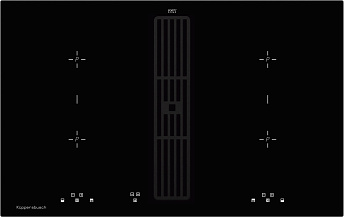 Индукционная стеклокерамич. панель Kuppersbusch KMI 8500.0 SR Black Velvet