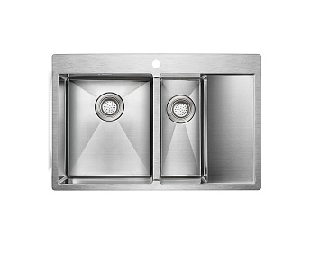 Мойка Paulmark KRONER 78/2SF PM227851-BSL брашированная нерж.сталь