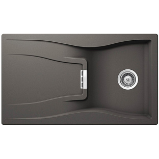 Мойка SCHOCK  Waterfall 45D (D-100) Cristadur 860х500 серебристый камень