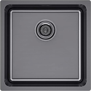 Мойка Paulmark YUNI 44 UNI YU44-GM вороненая нерж.сталь