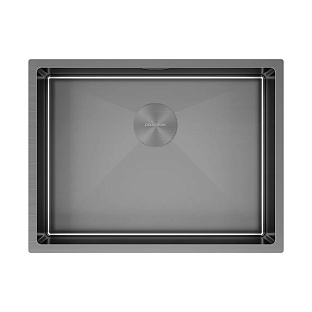 Мойка Paulmark NEXT 58 UNI PM215844-GM вороненая нерж.сталь