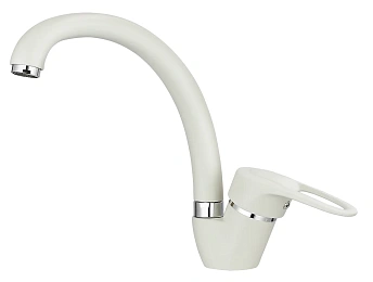 Смеситель GRANULA Standart 03-ST, БЕЛЫЙ Смеситель GRANULA Standart 03-ST, БЕЛЫЙ
