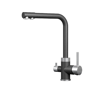 Смеситель GRANULA 5015, ЧЁРНЫЙ