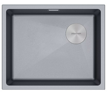 Мойка Paulmark LUMI 55UNI-SKEW LU55SK-GRM серый металлик