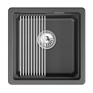 Мойка GRANULA Kitchen Space 4501iU, ШВАРЦ