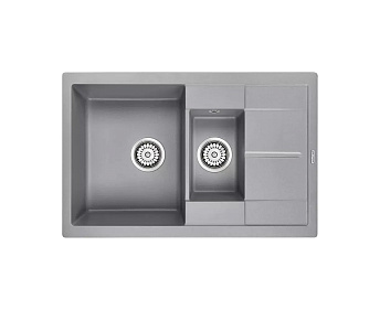 Мойка Paulmark FLUGEN 60/1,5 PM237850-GRM серый металлик