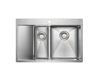 Мойка Paulmark KRONER 78/2SF PM227851-BSR брашированная нерж.сталь