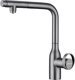 Смеситель Paulmark URBAN Ur213104-GM вороненая сталь