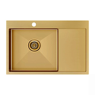 Мойка Paulmark KRONER 78F PM217851-BGL брашированное золото