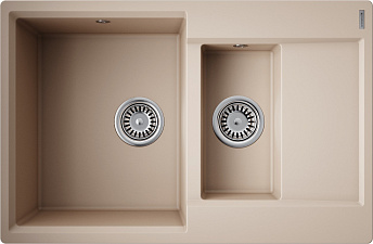 Мойка Daisen 78-2T-SA Tetogranit/бежевый(арт.4993536)