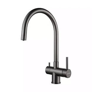 Смеситель Paulmark HELLER He213218-GM вороненая сталь