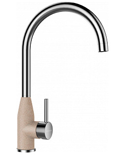 Смеситель Schock Kavus, Cristalite сталь/саббиа