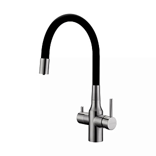 Смеситель Paulmark SALIX Sa213419-BS брашированная сталь