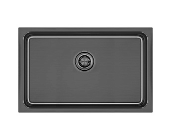 Мойка Paulmark VISTA 74 PM307444-GM вороненая нерж.сталь
