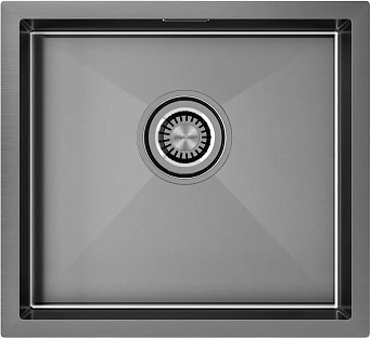 Мойка Paulmark ALLER 48 UNI PM804844-GM вороненая нерж.сталь