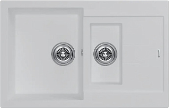 Мойка кухонная KUCHENSTERN PLAT 60-2 207WH20 Белый