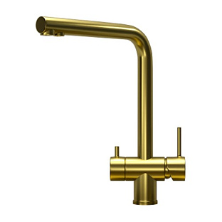 Смеситель GRANULA Kitchen Space 7011, ЗОЛОТО САТИН