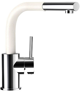 Смеситель Schock Nimbus-D , Cristadur, выдвижной излив хром/поларис