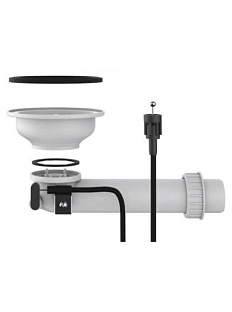 Отвод.арм.c клап-авт. 3 1/2 Element 60D Large;Formhaus 45D хром/пластик Отвод.арм.c клап-авт. 3 1/2 Element 60D Large;Formhaus 45D хром/пластик