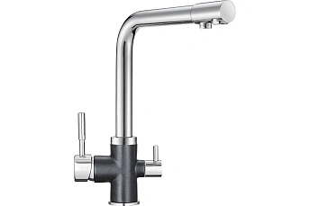 Смеситель GRANULA 3015, XРОМ/ШВАРЦ