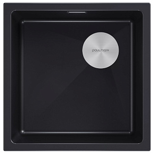 Мойка Paulmark LUMI 45UNI-SKEW LU45SK-BLM черный