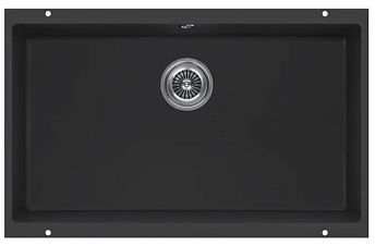 Мойка кухонная KUCHENSTERN UNDER 80 103BL10 Черный