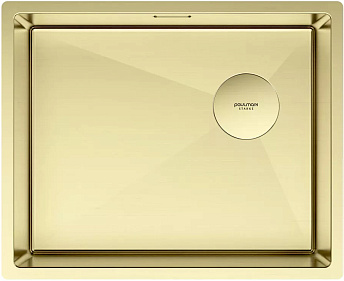 Мойка Paulmark NEXT-SKEW 54 UNI PM885444-LG светлое золото