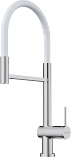 Смеситель OMOIKIRI Kanto-2 Plus-SB-BN-WH латунь/нержавеющая сталь/белый