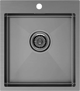 Мойка Paulmark KRONER 45 PM214551-GM вороненая нерж.сталь